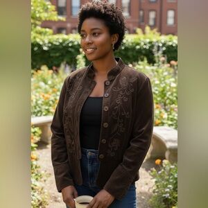 🌺🙂🌺 Envision Studio Brown Corduroy Jacket 2x